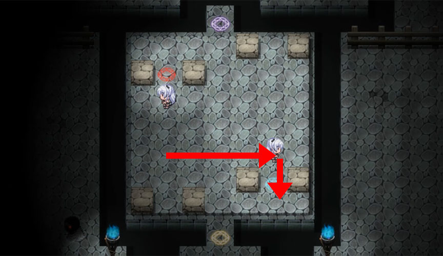 夢幻の回廊4F:パズル1:風紀委員は女淫魔の夢を見るか?
